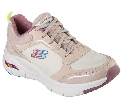 Skechers Παπούτσι Γυναικείο - Luxe Sherpa: Arch Fit - Cozy Spirit 149737-NAT
