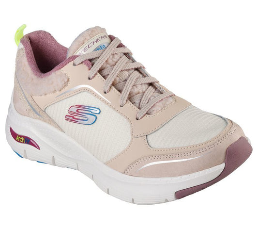 Skechers Παπούτσι Γυναικείο - Luxe Sherpa: Arch Fit - Cozy Spirit 149737-NAT