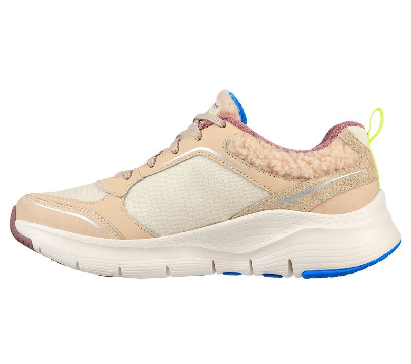 Skechers Παπούτσι Γυναικείο - Luxe Sherpa: Arch Fit - Cozy Spirit 149737-NAT