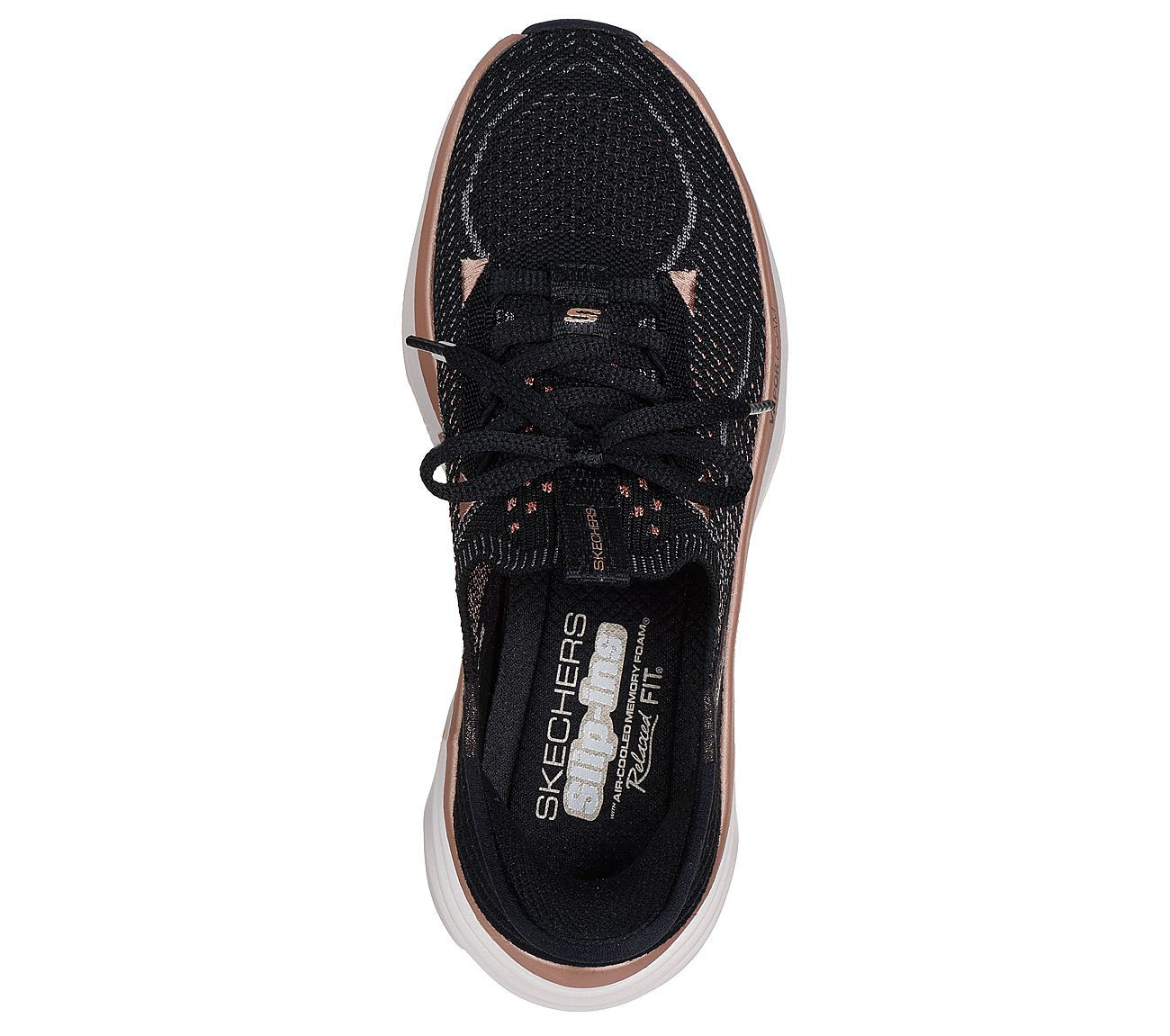 Skechers Παπούτσι Γυναικείο - D Lux Vapor - Evening Glowing 150584-BKRG Black
