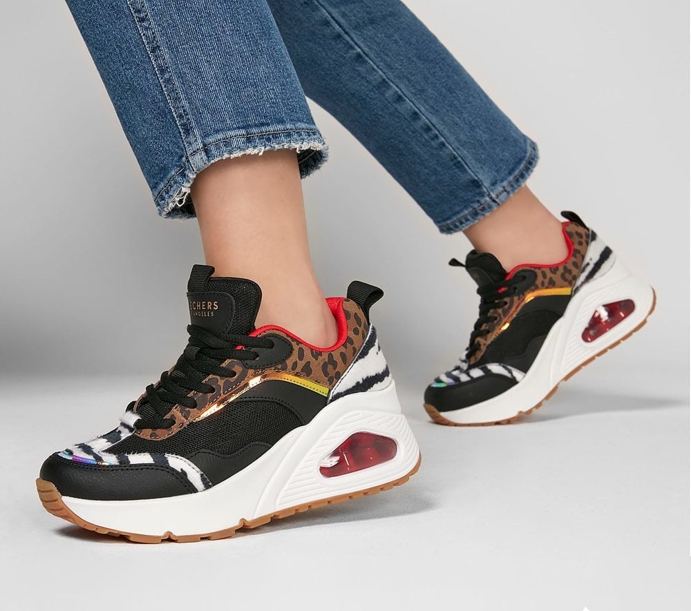 Skechers Παπούτσι Γυναικείο - Uno Hi - The Hunt 155007_BKMT Black