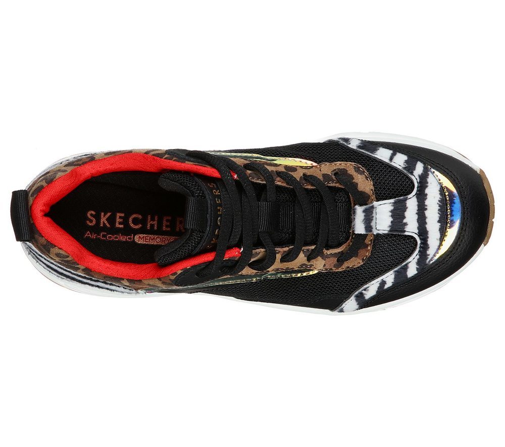 Skechers Παπούτσι Γυναικείο - Uno Hi - The Hunt 155007_BKMT Black
