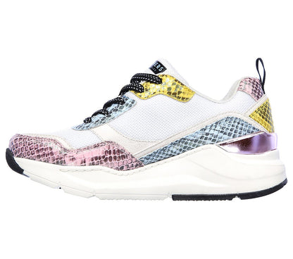 Skechers Γυναικείο Παπούτσι - Street - Rovina - Jungle Vibes - 155010-WMLT - White-Multi
