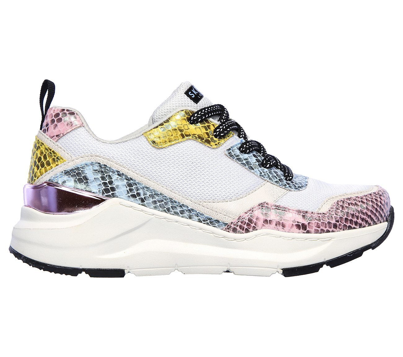 Skechers Γυναικείο Παπούτσι - Street - Rovina - Jungle Vibes - 155010-WMLT - White-Multi