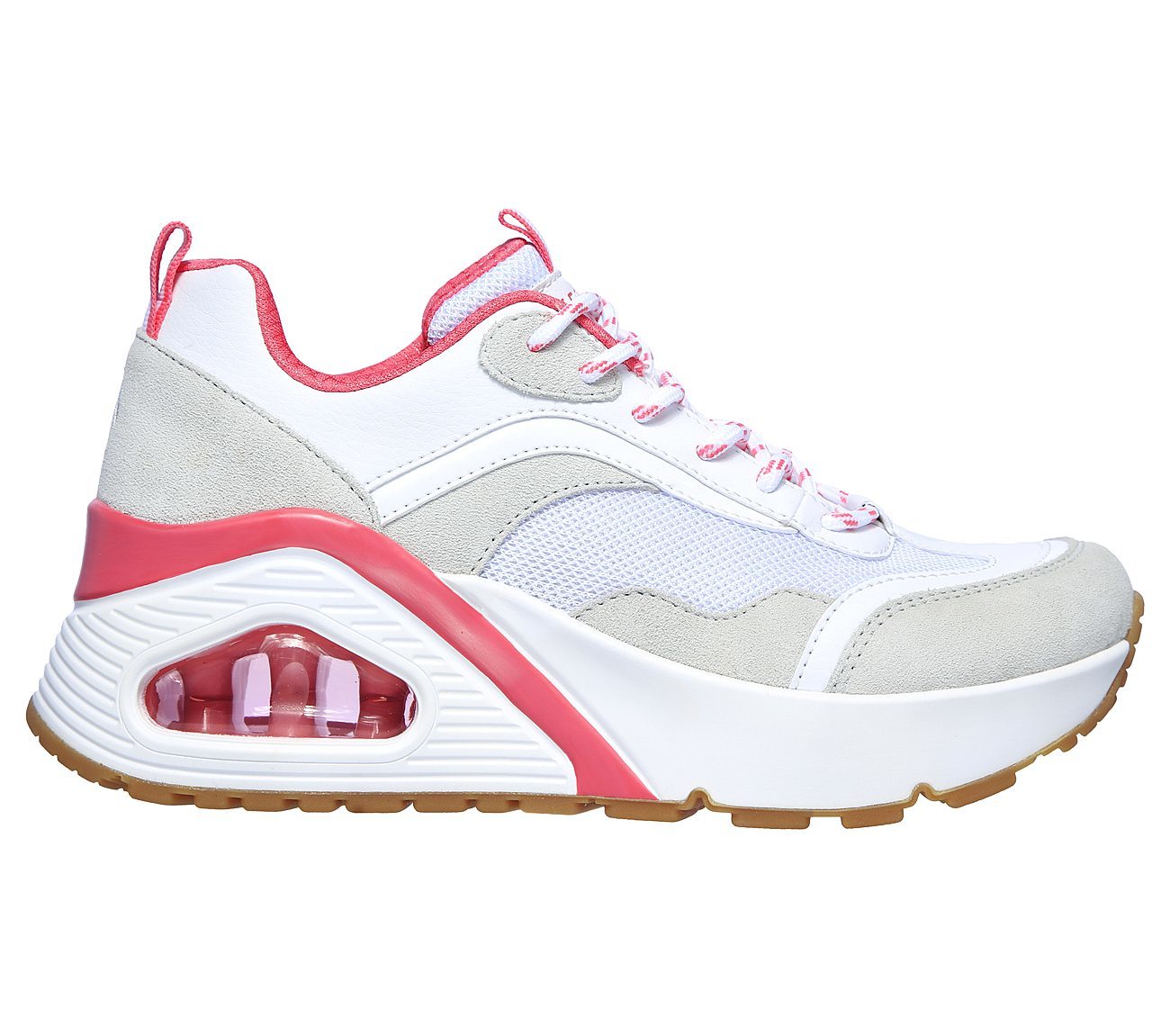 Skechers Παπούτσι Γυναικείο - Uno Hi - Big Steps 155089-WHT White