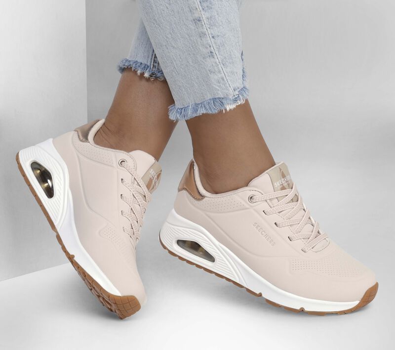 Skechers Παπούτσι Γυναικείο - Uno-SHIMMER AWAY 155196-NAT