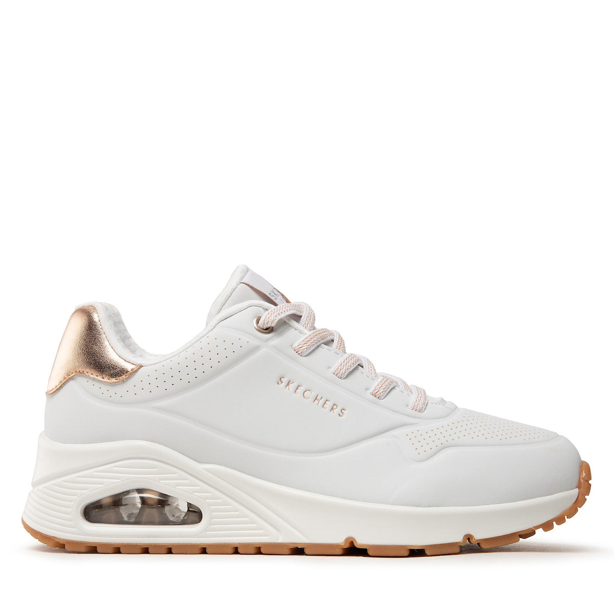 Skechers Παπούτσι Γυναικείο - Uno-SHIMMER AWAY 155196-WHT White