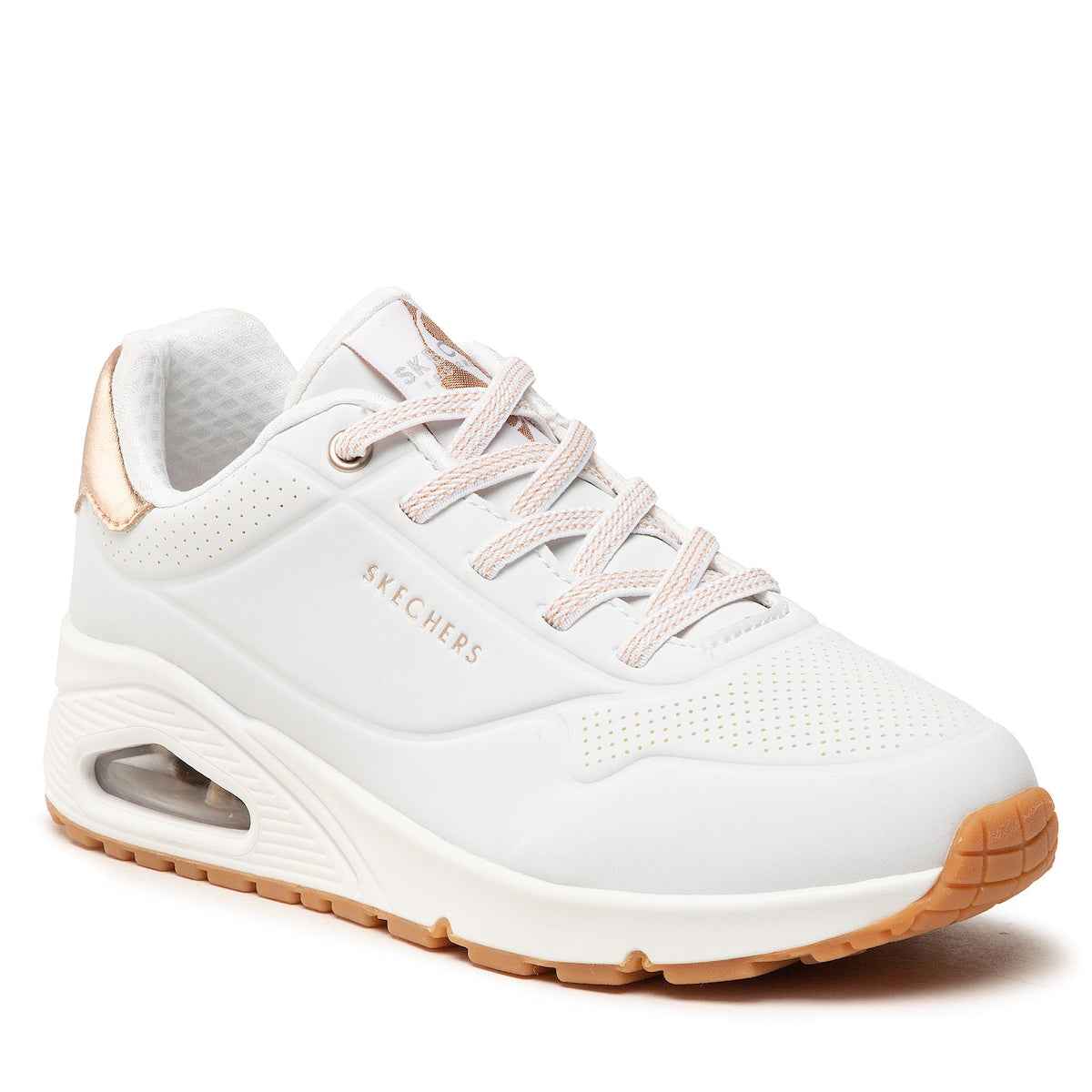 Skechers Παπούτσι Γυναικείο - Uno-SHIMMER AWAY 155196-WHT White