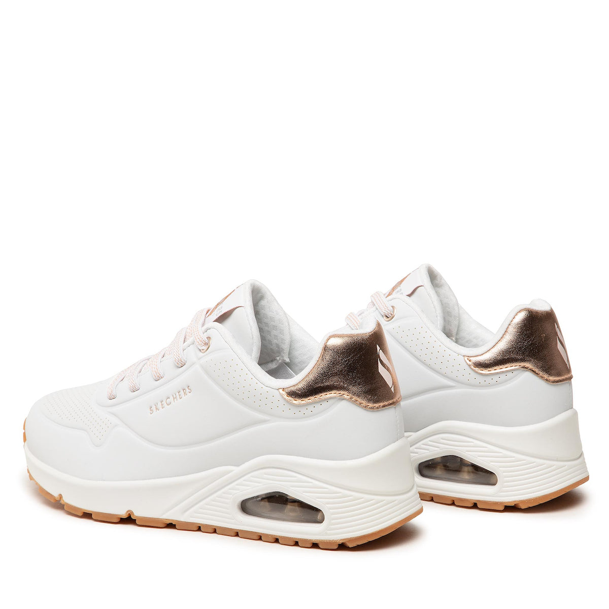 Skechers Παπούτσι Γυναικείο - Uno-SHIMMER AWAY 155196-WHT White