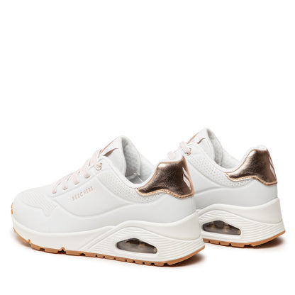Skechers Παπούτσι Γυναικείο - Uno-SHIMMER AWAY 155196-WHT White