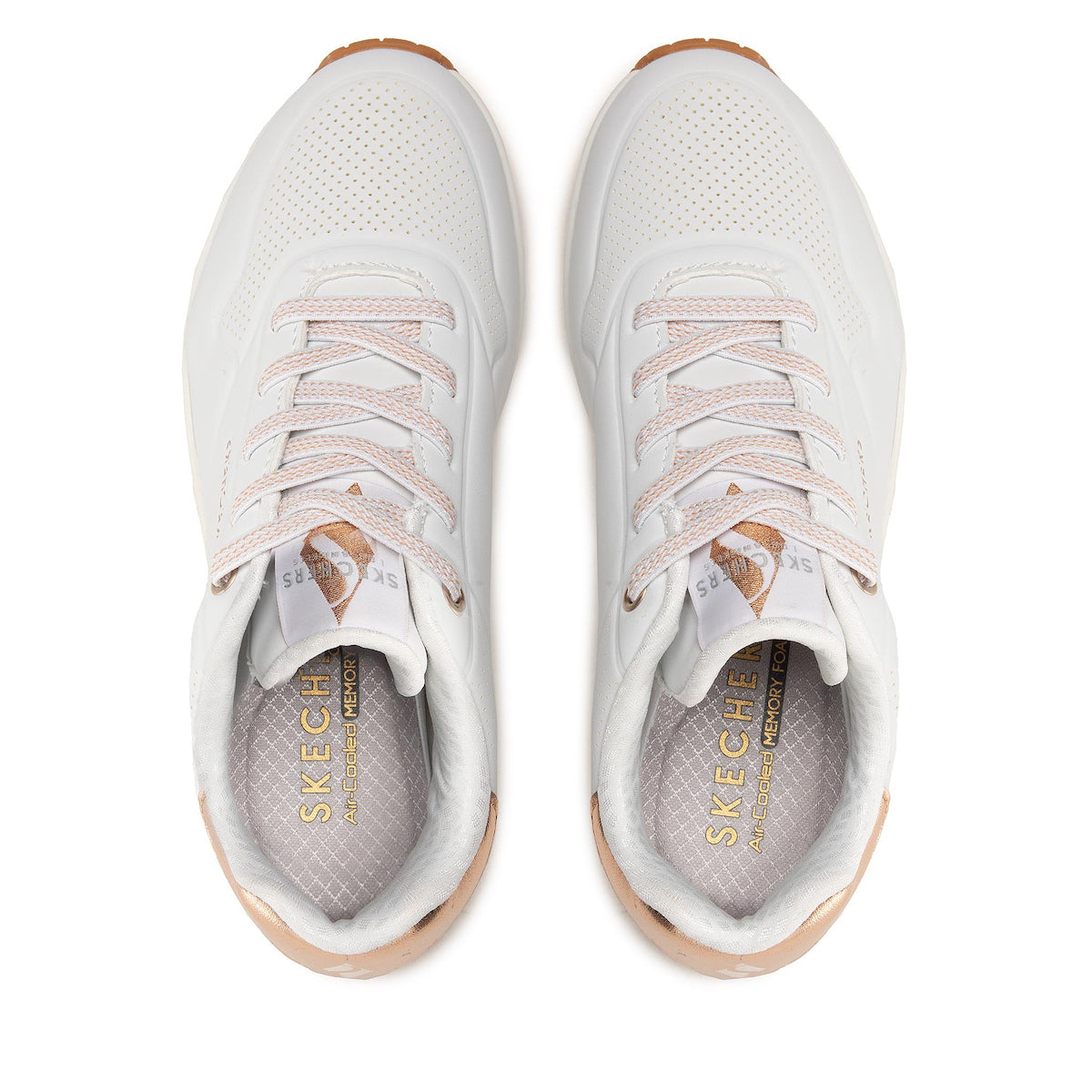 Skechers Παπούτσι Γυναικείο - Uno-SHIMMER AWAY 155196-WHT White