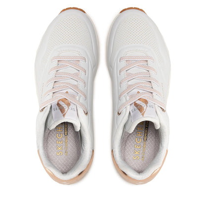 Skechers Παπούτσι Γυναικείο - Uno-SHIMMER AWAY 155196-WHT White