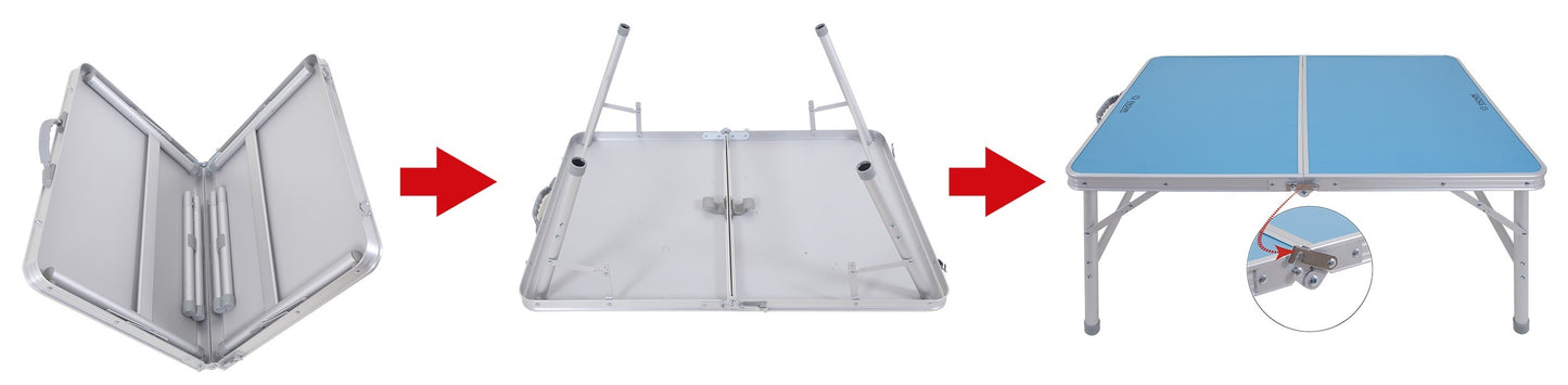 Escape Τραπέζι Πτυσσόμενο/Βαλίτσα 90x60x40/70cm - 15529