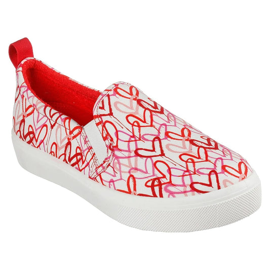 Skechers Παπούτσι Γυναικείο - POPPY-DRIPPIN LOVE 155503-WRPK White / Red / Pink