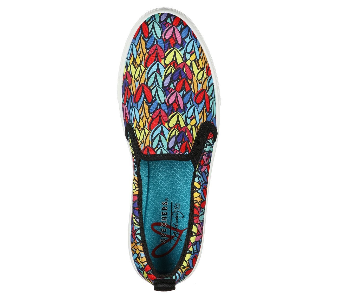 Skechers Παπούτσι Γυναικείο - x JGoldcrown: Poppy - Heart in Love 155504-BKMT Black