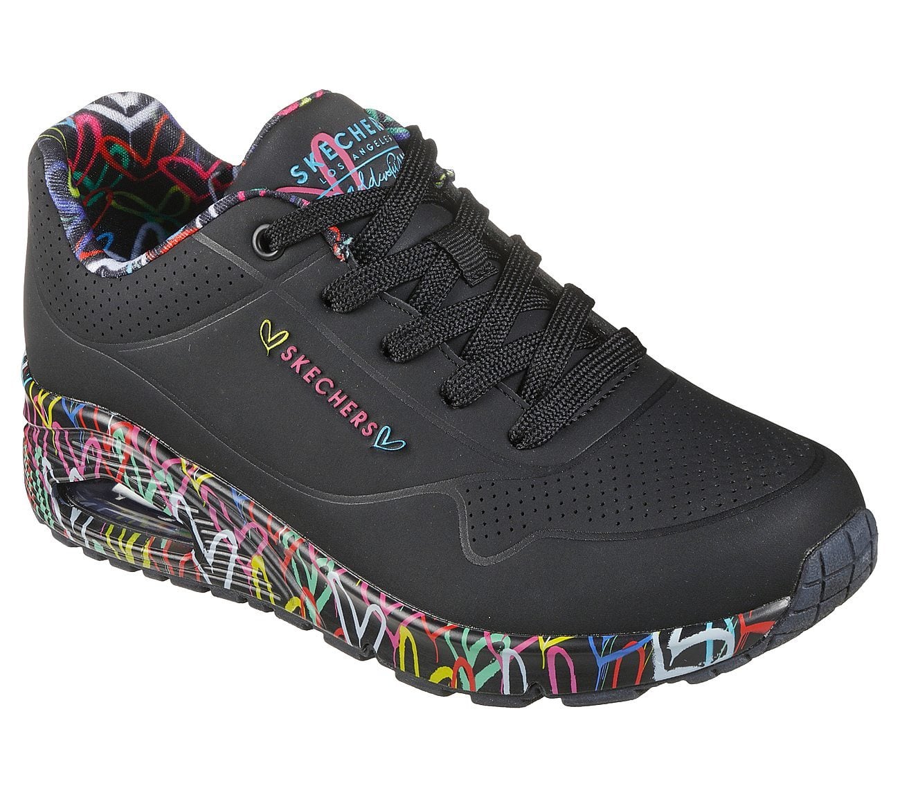 Skechers Παπούτσι Γυναικείο - x JGoldcrown: Uno - Loving Love 155506-BBK Black