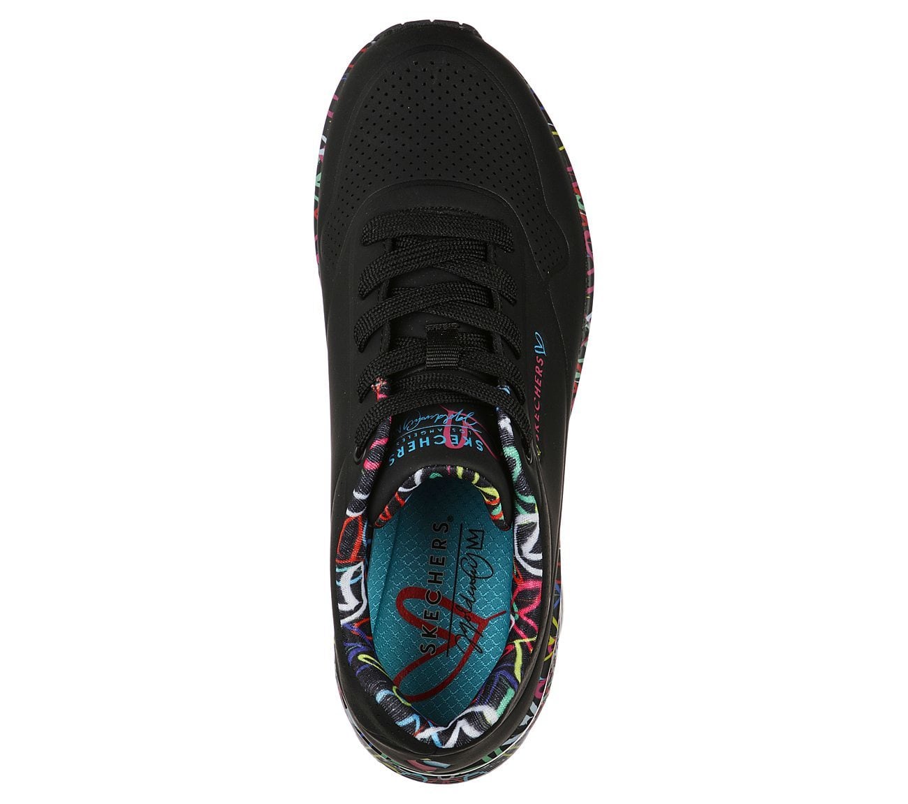 Skechers Παπούτσι Γυναικείο - x JGoldcrown: Uno - Loving Love 155506-BBK Black