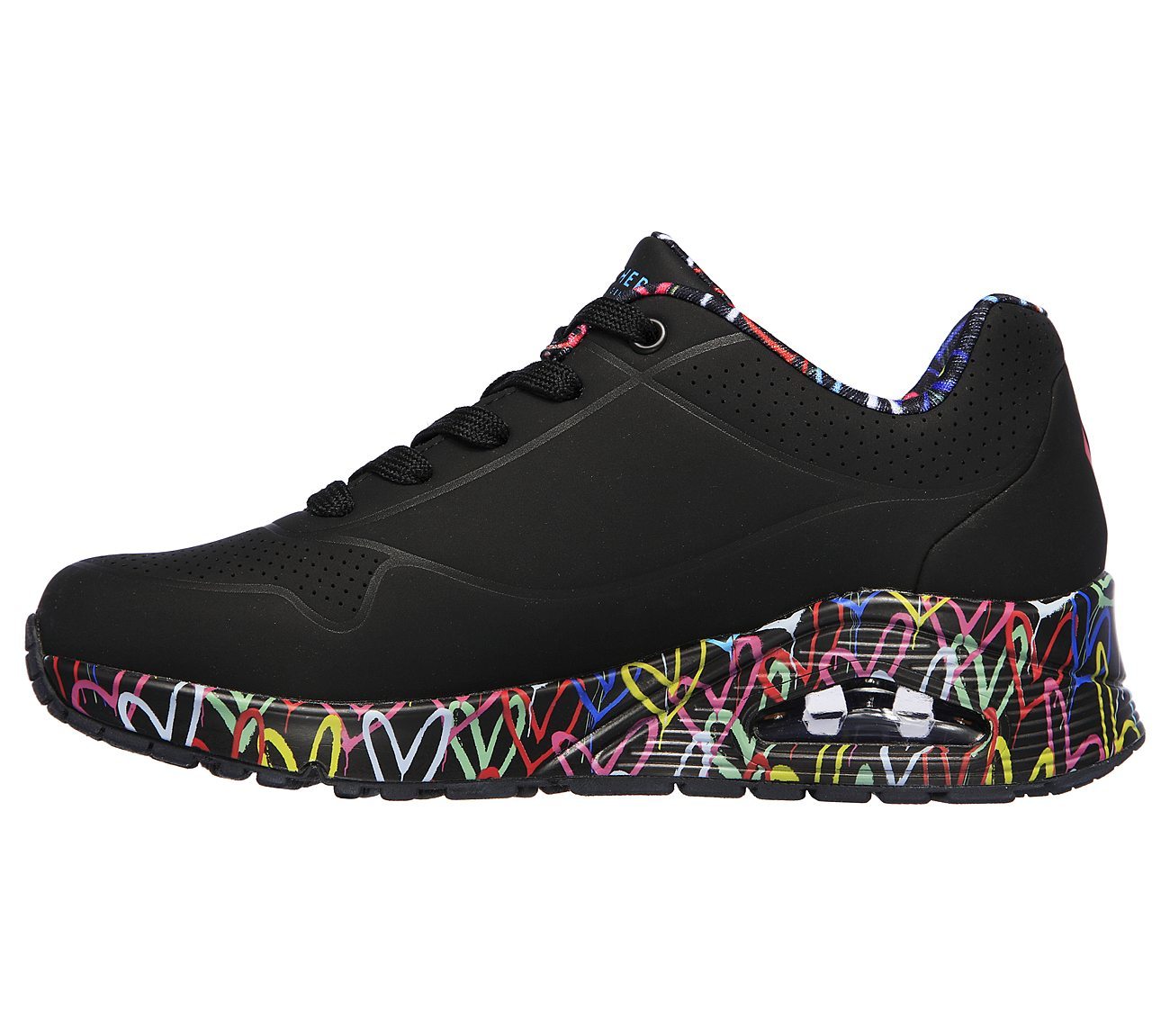 Skechers Παπούτσι Γυναικείο - x JGoldcrown: Uno - Loving Love 155506-BBK Black