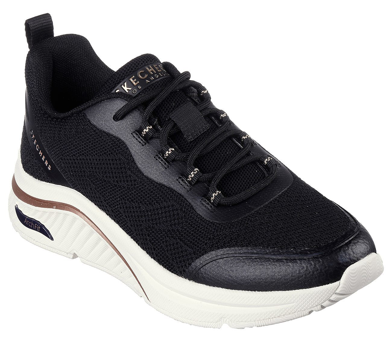 Skechers Παπούτσι Γυναικείο - Arch Fit: S-Miles - Sonrisas 155567-BLK Black
