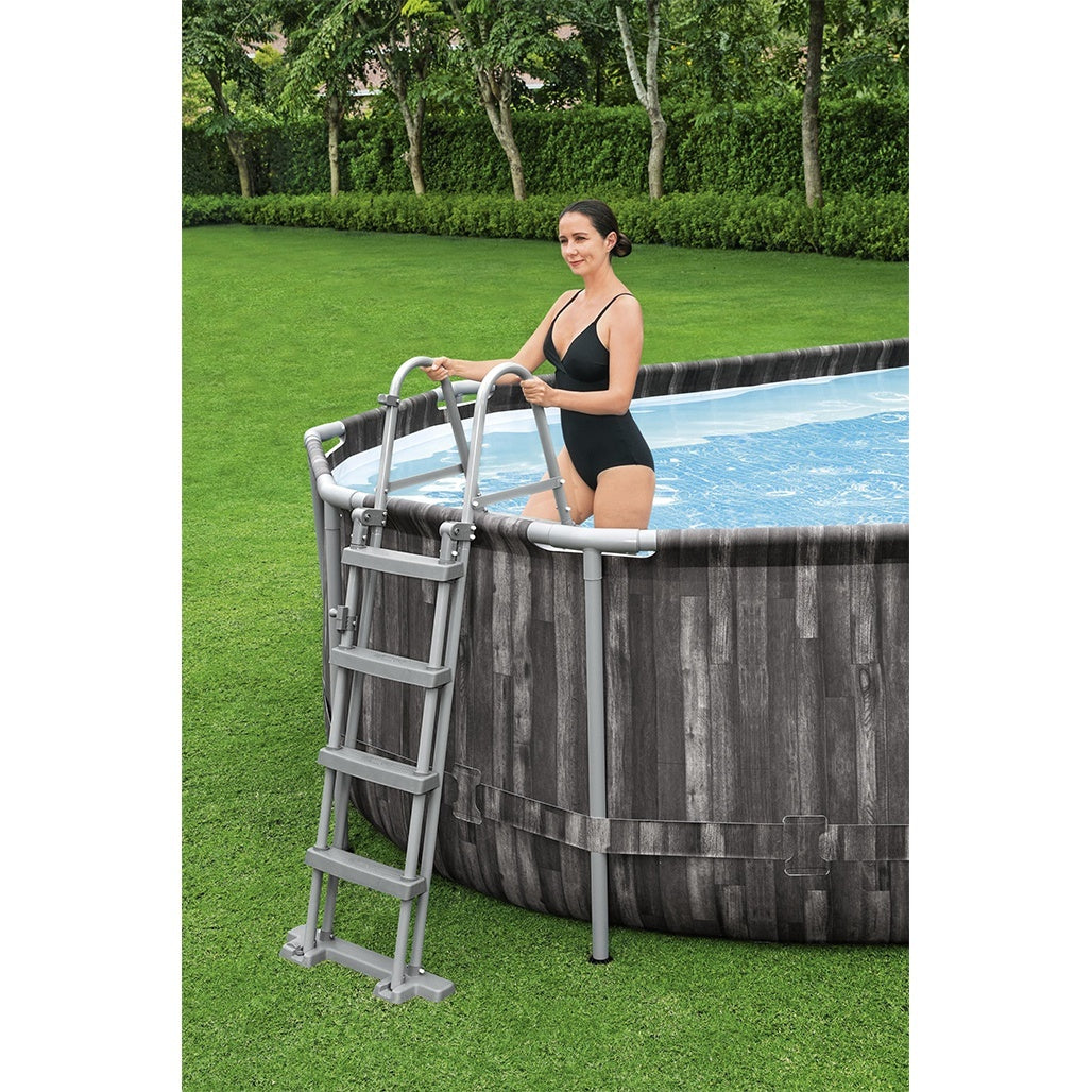 Bestway Πισίνα με ενισχυμένη κατασκευή - 5611T Power Steel 732X366X122CM - 15786 - Grey
