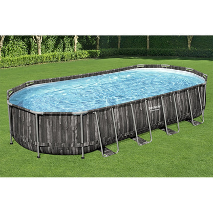 Bestway Πισίνα με ενισχυμένη κατασκευή - 5611T Power Steel 732X366X122CM - 15786 - Grey
