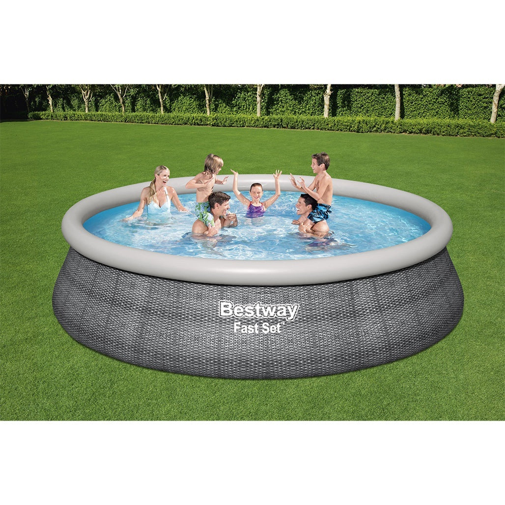 Best Way Στρογγυλή Πισίνα Φουσκωτή - Fast Pool Set 457x107cm - 15792