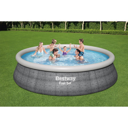 Best Way Στρογγυλή Πισίνα Φουσκωτή - Fast Pool Set 457x107cm - 15792