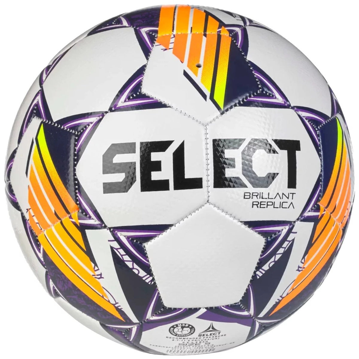 Select Μπάλα Ποδοσφαίρου - Brillant Replica v24 Size 5 - 160063-WHITEPURPLE