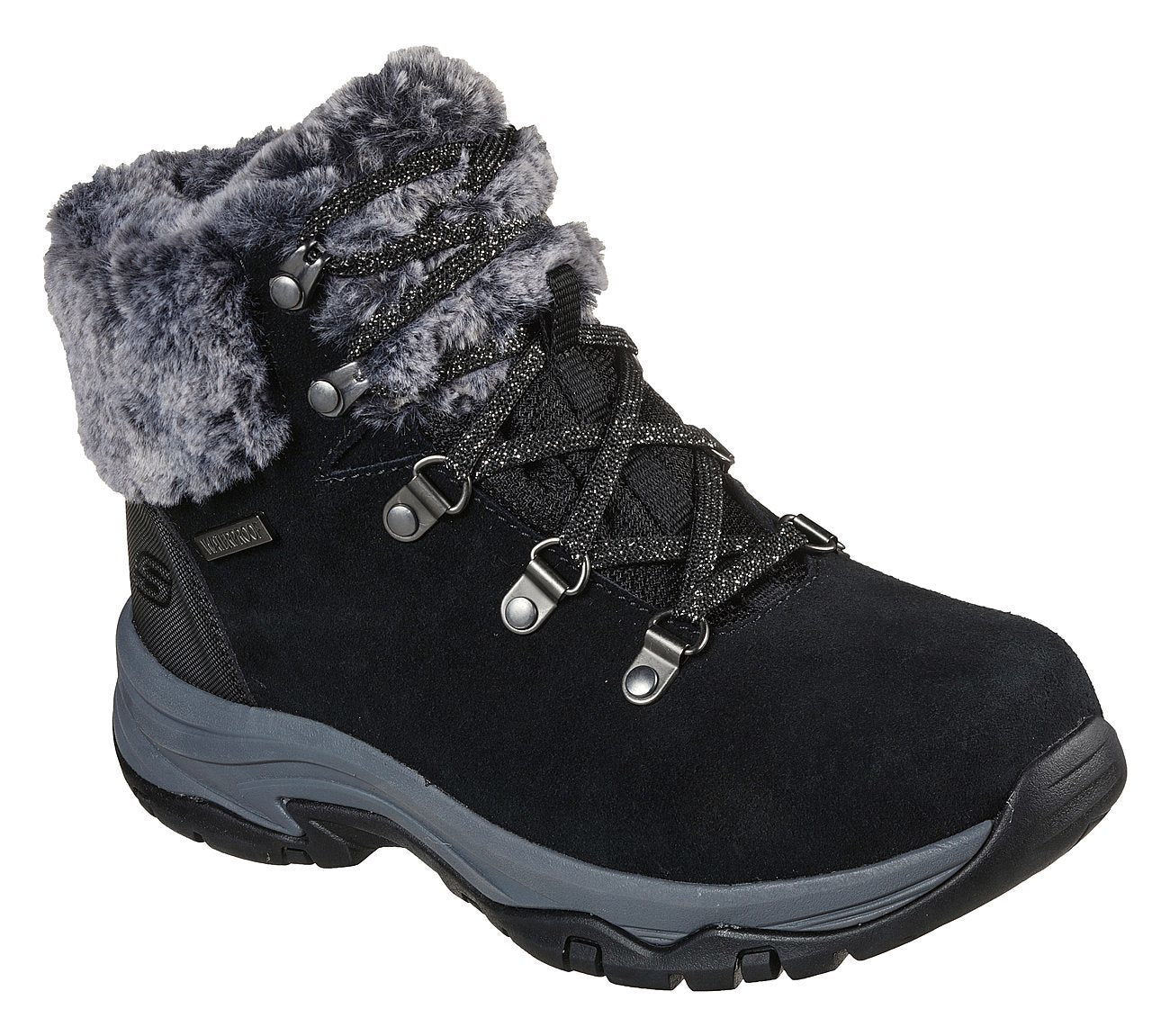 Skechers Μποτάκι Γυναικείο - Relaxed Fit: Trego - Falls Finest - 167178-BLK Black