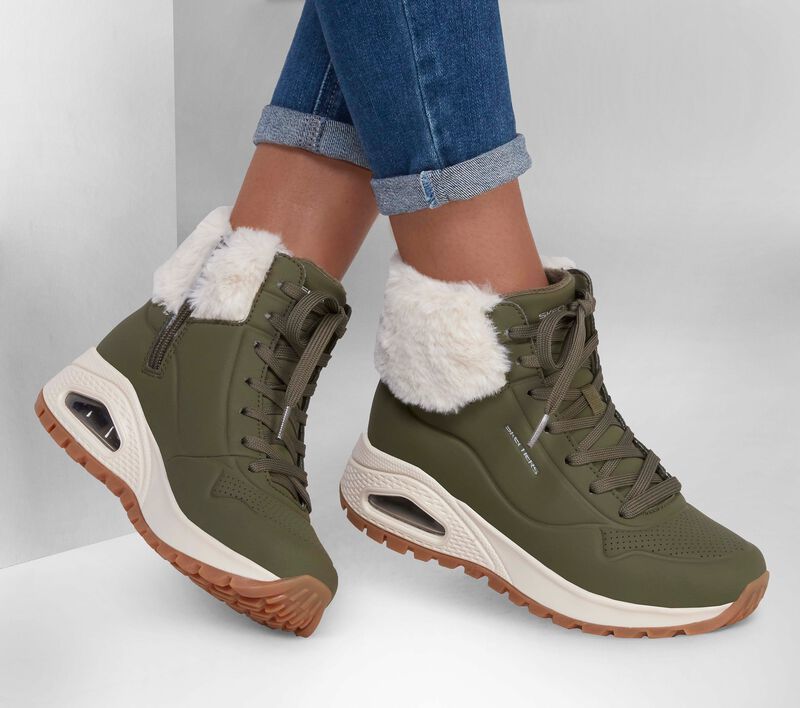 Skechers Μποτάκι Γυναικείο - Modern Comfort Winter Uno Rugged - 167274-OLV