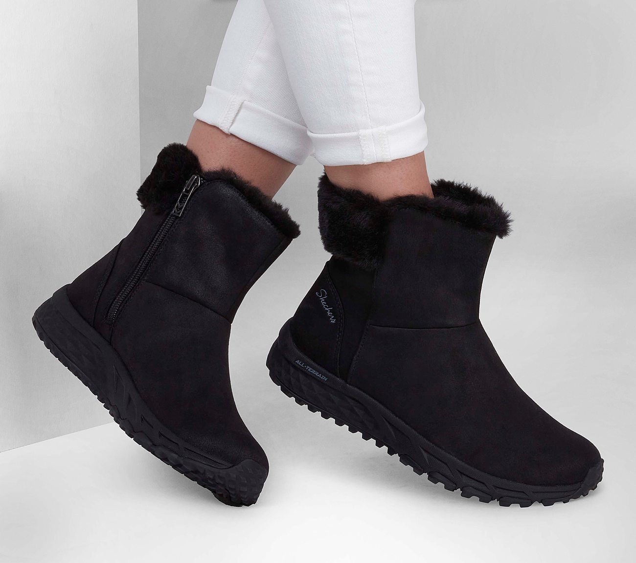 Skechers Μποτάκι Γυναικείο - Escape Plan - Cozy Collab - 167413-BBK