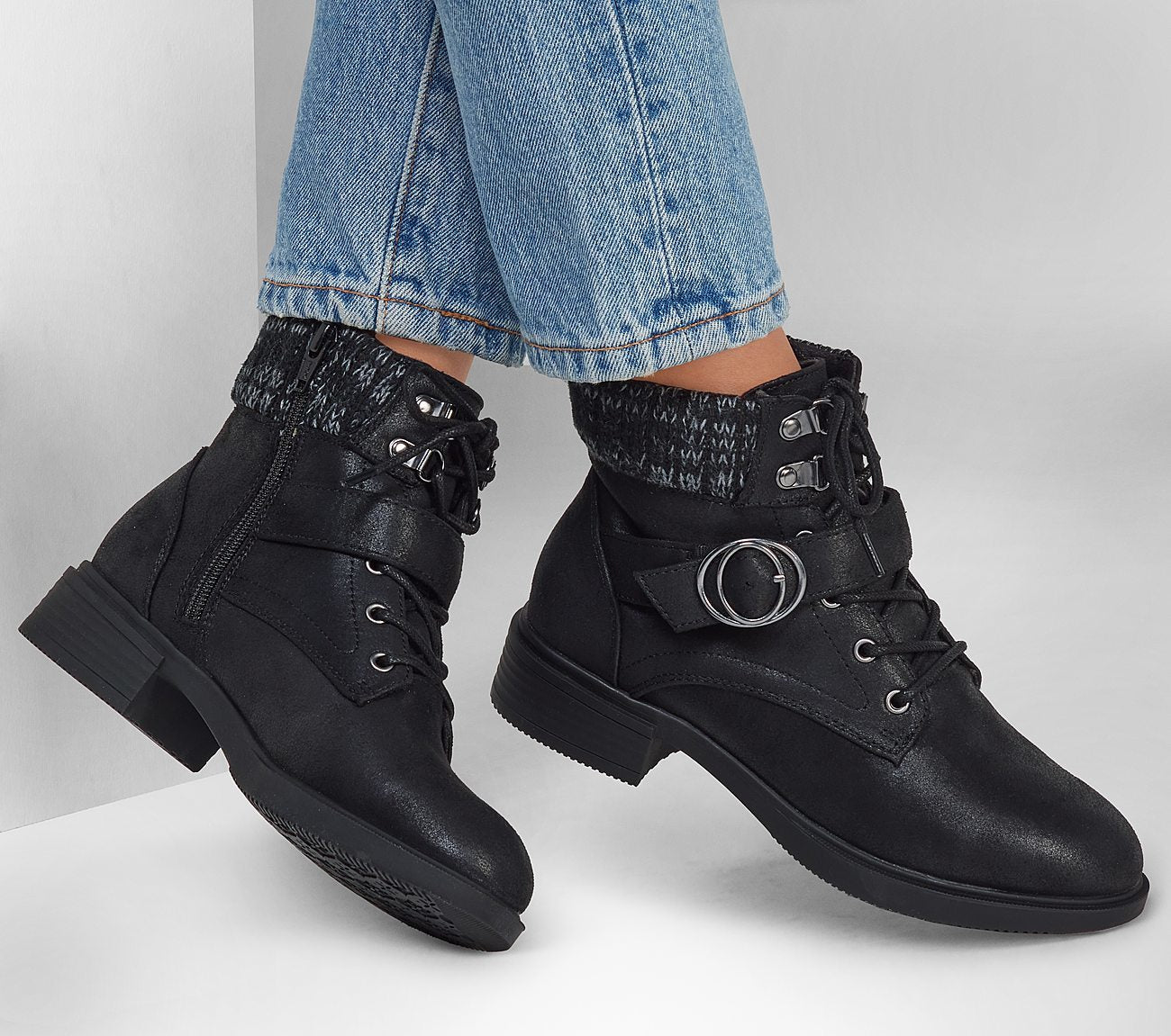 Skechers Μποτάκι Γυναικείο - Tenley - Dreaming Of Fall 167951-BLK Black