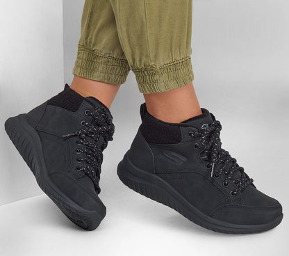 Skechers Μποτάκι Γυναικείο - Ultra Flex 2.0 - Casual Mix 167973-BBK Black