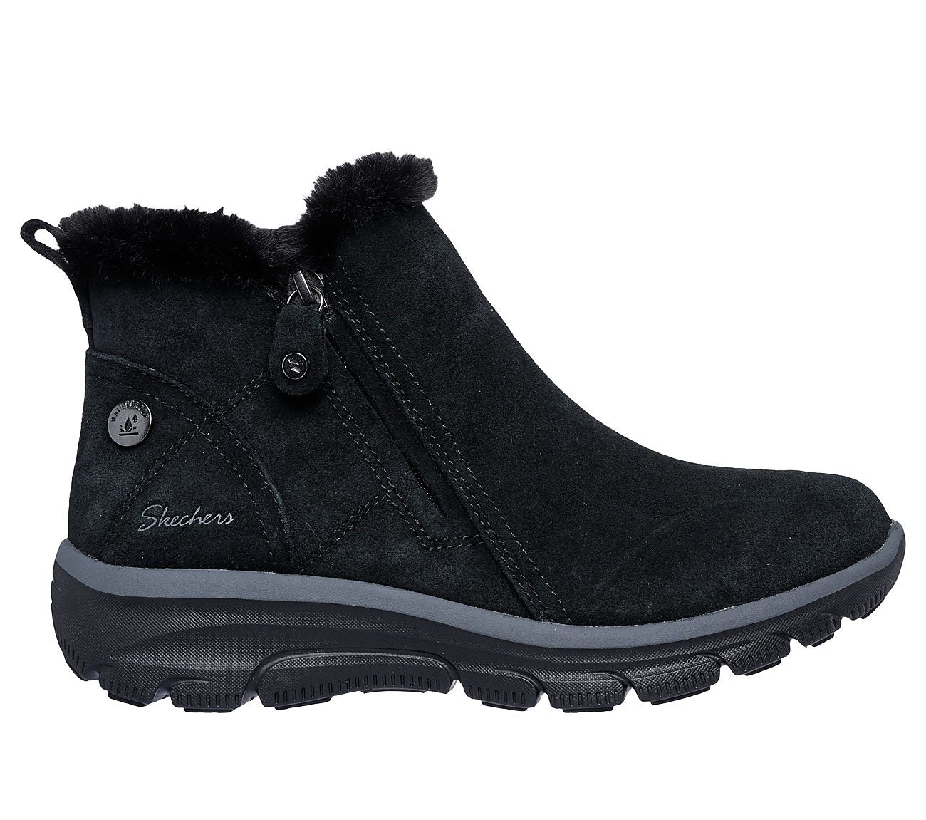 Skechers Μποτάκι Γυναικείο - Easy Going - High Zip 2 168042-BBK Black
