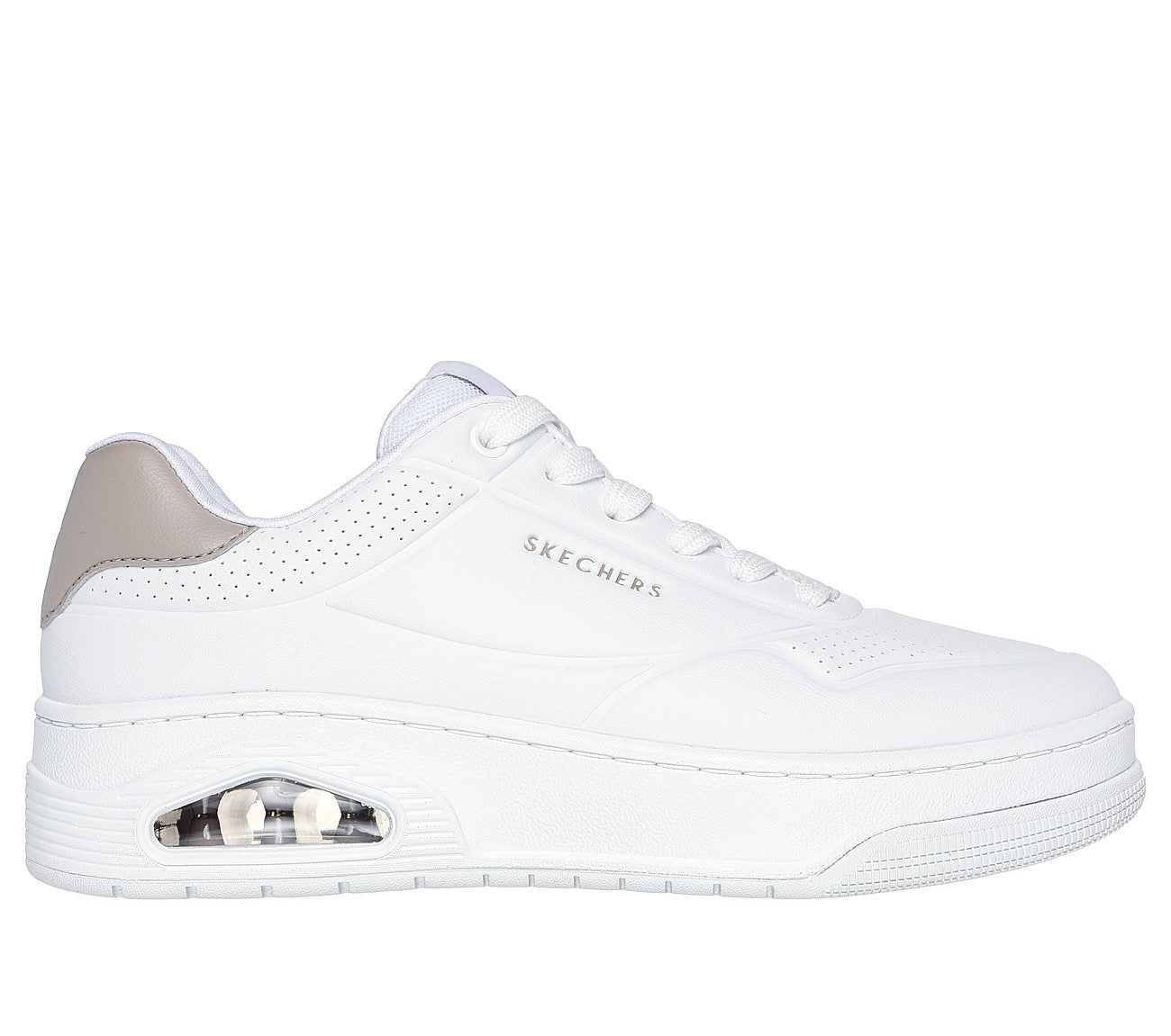 Skechers Παπούτσι Γυναικείο - Uno Court - Fast Break 177705-WHT White