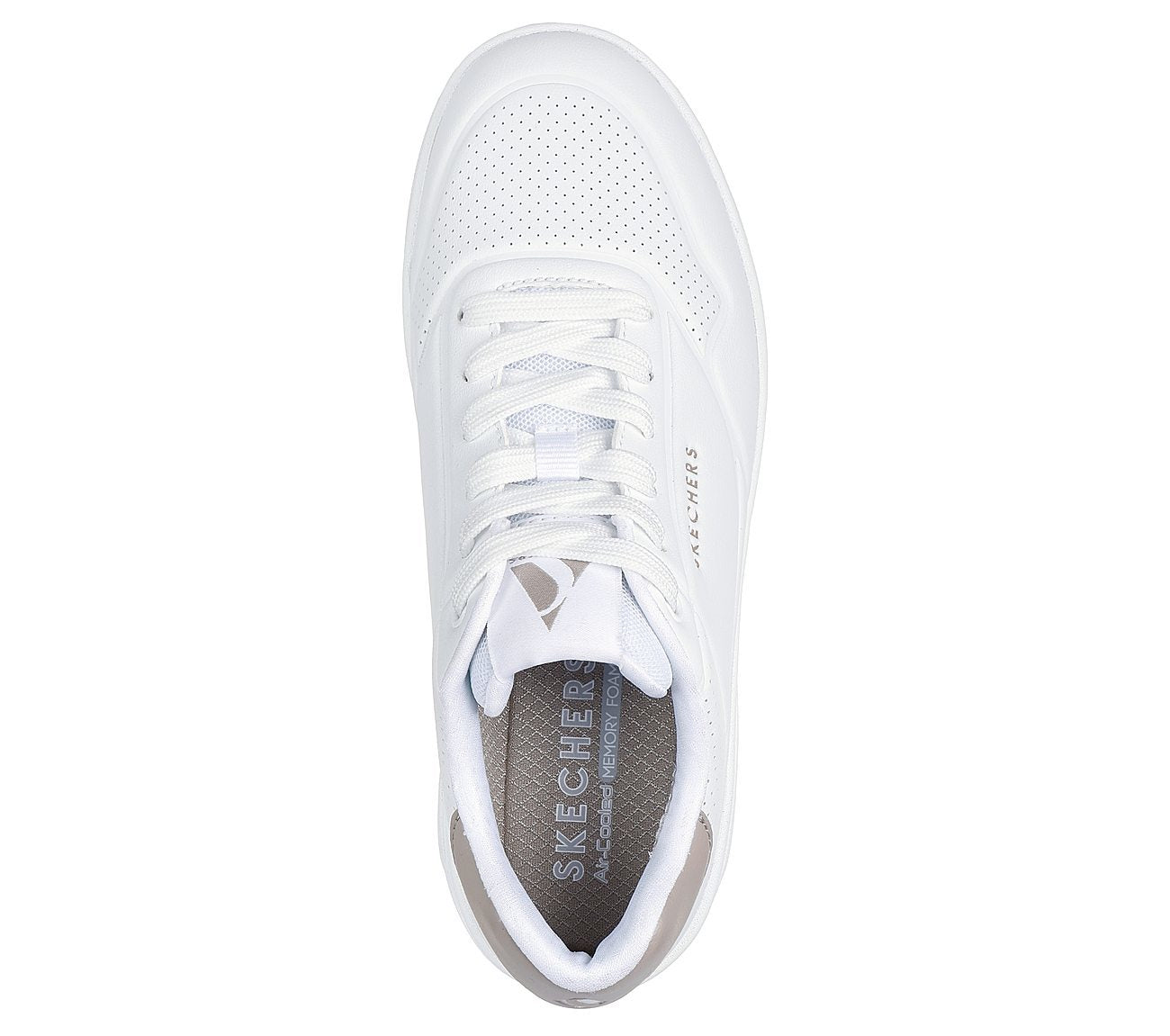 Skechers Παπούτσι Γυναικείο - Uno Court - Fast Break 177705-WHT White