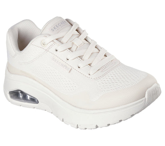 Skechers Παπούτσι Γυναικείο - Uno Flex - Spring On Air 177794-OFWT WHITE