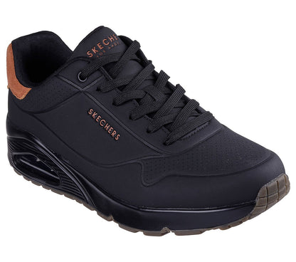 Skechers Παπούτσι Ανδρικό - Uno - Suited On Air - 183004-BBK Black