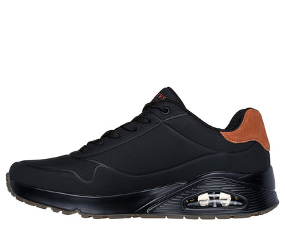 Skechers Παπούτσι Ανδρικό - Uno - Suited On Air - 183004-BBK Black