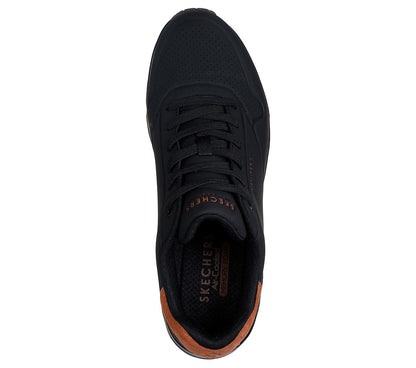 Skechers Παπούτσι Ανδρικό - Uno - Suited On Air - 183004-BBK Black