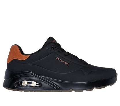 Skechers Παπούτσι Ανδρικό - Uno - Suited On Air - 183004-BBK Black