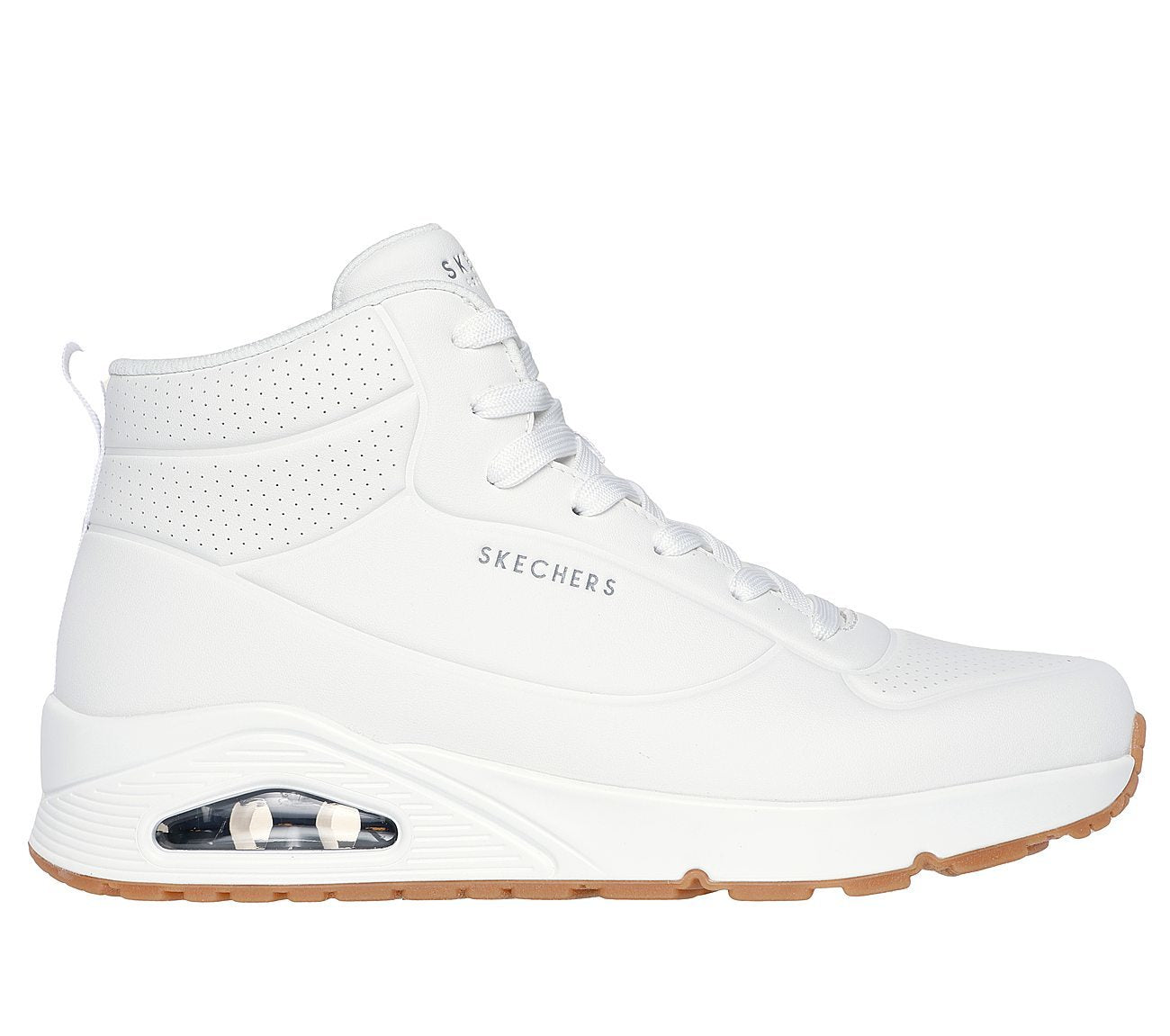Skechers Παπούτσι Ανδρικό - Uno - Stand High 183009-WHT - White