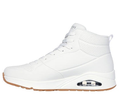 Skechers Παπούτσι Ανδρικό - Uno - Stand High 183009-WHT - White