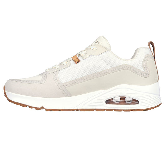 Skechers Παπούτσι Ανδρικό - Uno - Layover 183010-OFWT - WHITE