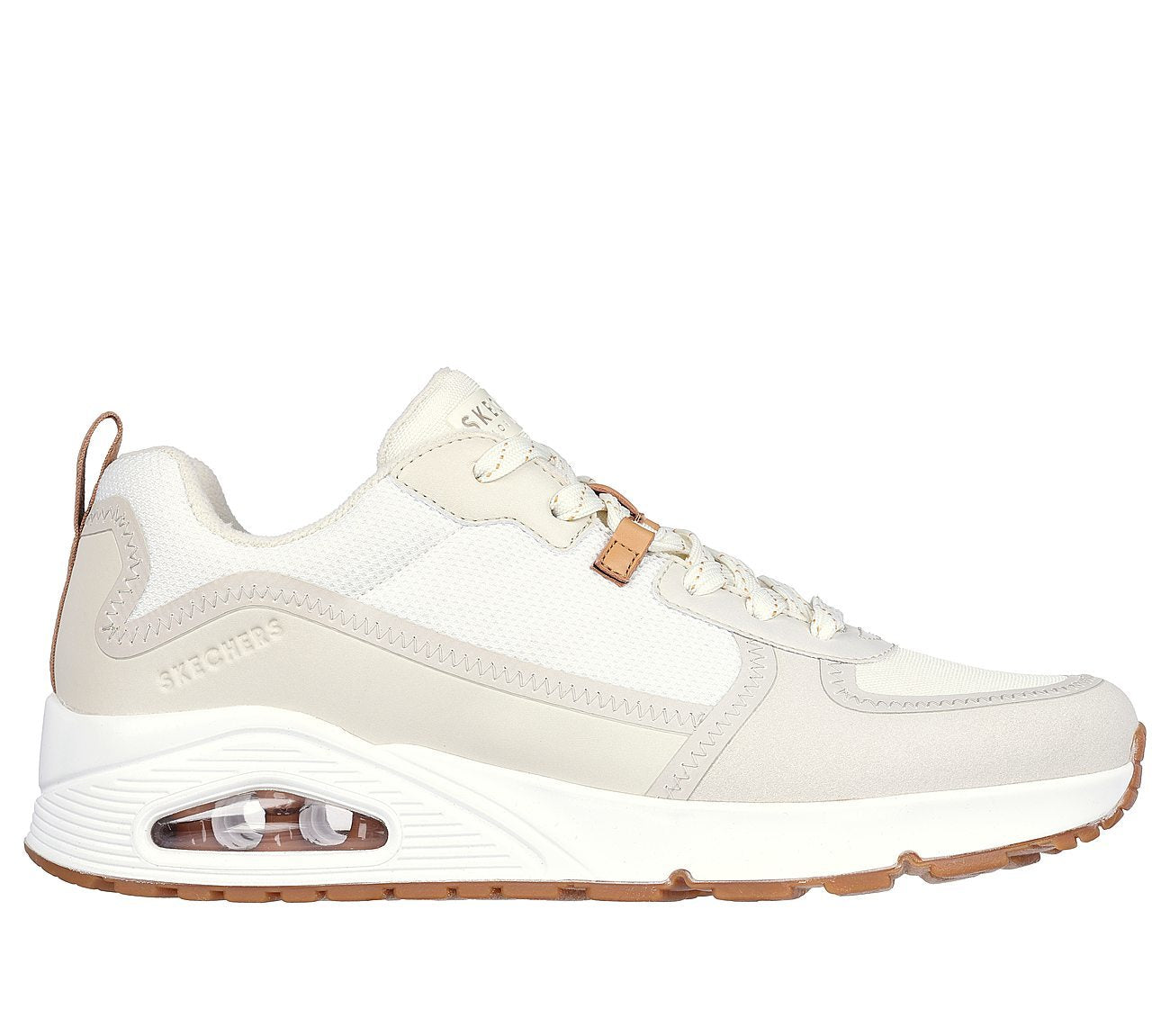 Skechers Παπούτσι Ανδρικό - Uno - Layover 183010-OFWT - WHITE