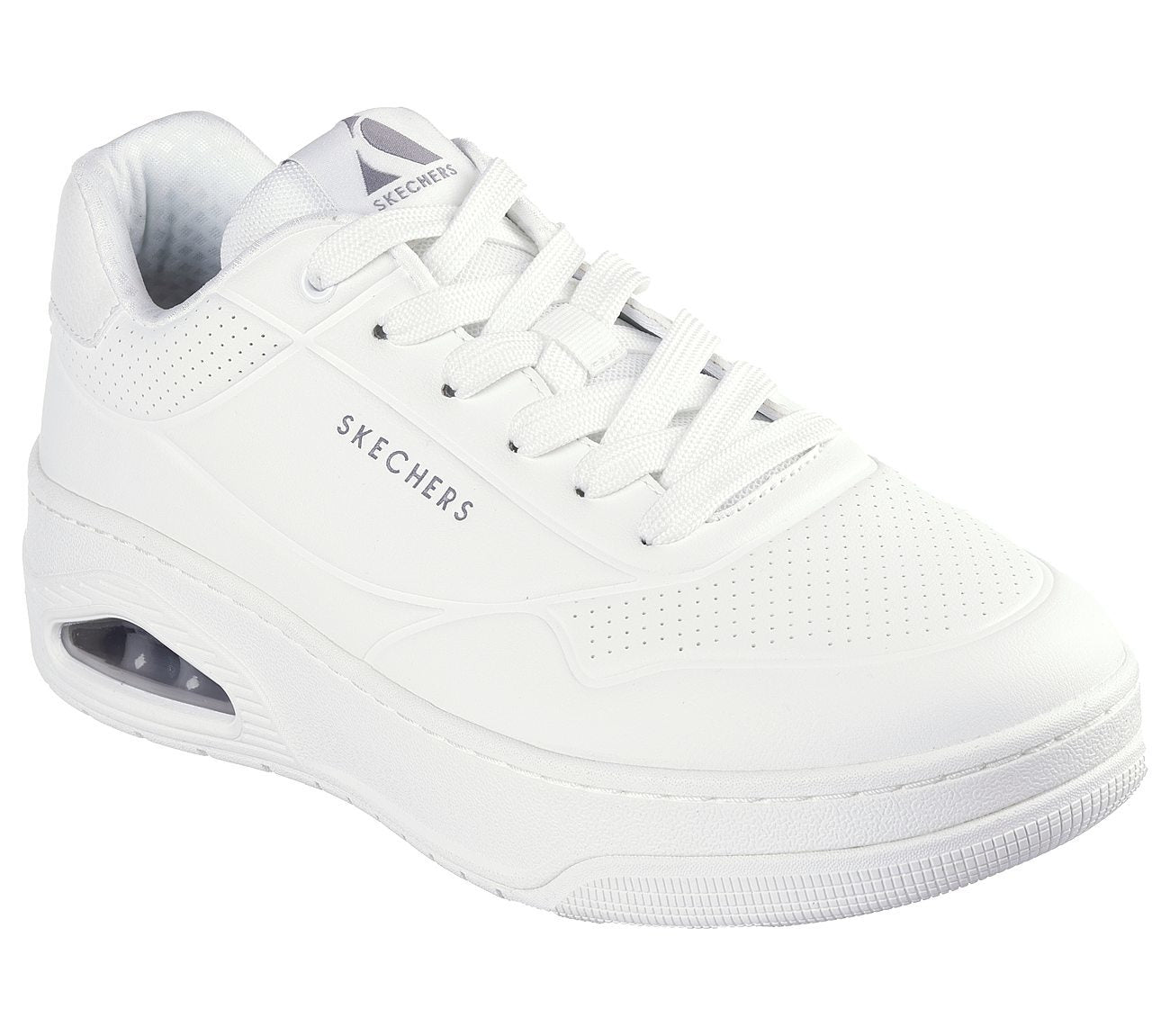 Skechers Παπούτσι Ανδρικό - Uno Court- 183145-WHT White