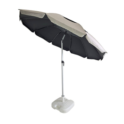 Summer Club Ομπρέλα Παραλίας - Eden 200 - 108x10x5cm - 18346-BLACKBEIGE