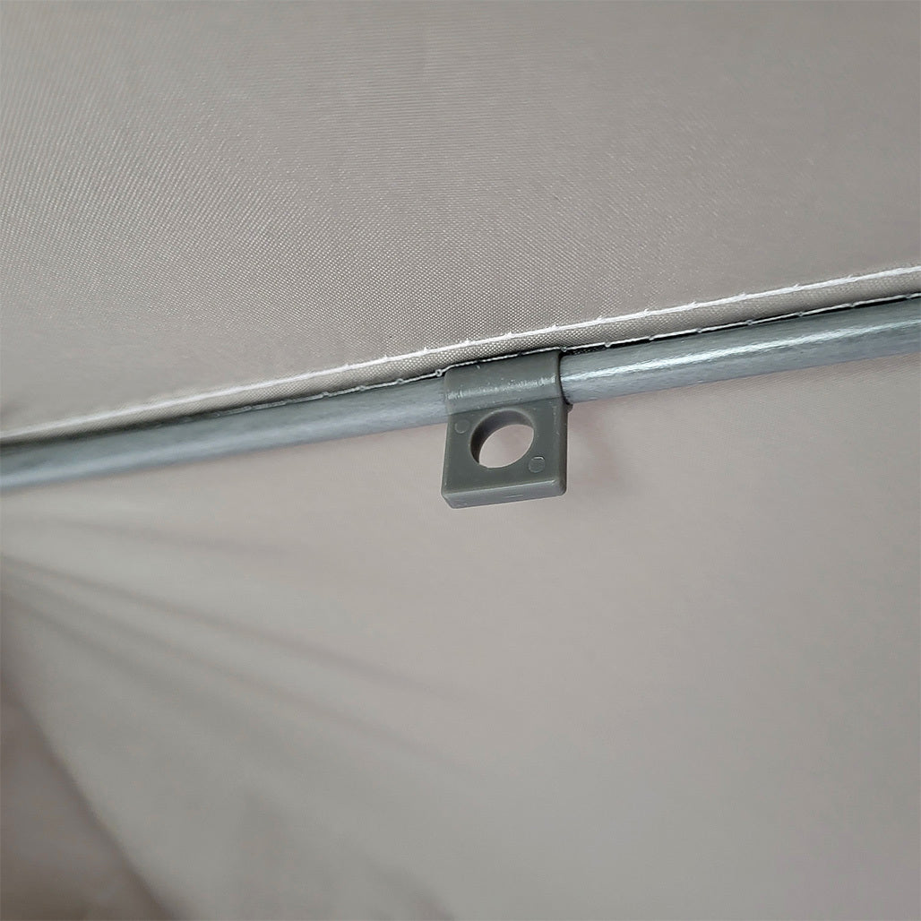 Summer Club Ομπρέλα Παραλίας - Eden 200 - 108x10x5cm - 18346-SILVERBEIGE