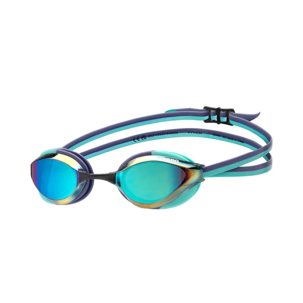 Arena Unisex Αγωνιστικά Γυαλάκια Κολύμβησης - Python Mirror - 1E763-124 - Lightblue