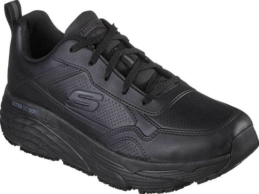Skechers Παπούτσι Ανδρικό - Mens Work Max Cushioning Elite Slip Resistant 200078-BBK Black
